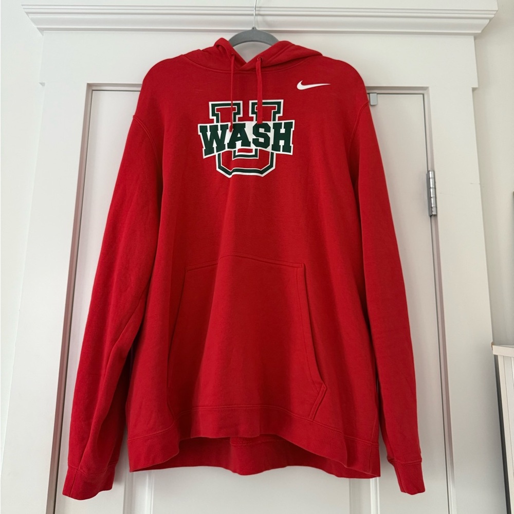 Nike Red U Wash Pullover Hoodie